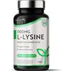 Nutravita L Lisina Integratore ad Alta Resistenza 1100 mg - 240 Compresse Vegane (Alimentazione 8 Mesi) - Integratore di Aminoacidi Essenziali di L-lisina - Prodotto da Nutravita