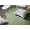 -LUXOR- living Coste - Tappeto a pelo lungo in finta pelliccia di pecora, 80 cm, rotondo, verde scuro