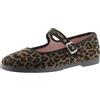 victoria Ballerine Gong Fu Velluto Stampa Animale & Bordo Abbinato & Fibbia 1080117 per Donna Leopardo 41