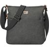 Troop London TRP0237 Borsa a tracolla classica in tela verde, Verde, s