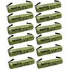 Electron 12x Batteria ricaricabile Ni-Mh ministilo mini stilo AAA 1,2V 600mAh con linguette lamelle terminali a saldare per pacco pacchi batteria