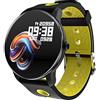Wzxksoac T6 Smart Watch Men Screen Pressione Sanguigna Frequenza Cardiaca Smart Watch Orologio Impermeabile per Android iOS-Verde
