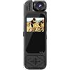 Sujurio Mini videocamera HD 1080p - Videoregistratore digitale portatile con visione notturna a infrarossi compatta videocamera DV , A
