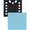 Trend Pad Levigatura Professionale 115 x 107 mm (1/4 Foglio), grani 80/120/180 + Pad Saver, confezione da 7, rete abrasiva per levigatura efficiente con estrazione polvere, AB/QTR/M7/P