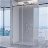OLIMPO DOCCE Box doccia due lati 140x70 70x140 8mm trasparente scorrevole h195 EUCLIDE 4.0