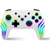 NITHO NEXUS Wireless Controller Compatibile con Switch, Switch 2, PC, Windows, iOS e Android, Gamepad da Gioco con Sensore a 6 assi, Luci RGB LED, Trigger a Effetto Hall, Turbo, Vibrazione, Joystick