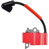Hujago Bobina di accensione 126270-4 125808-2 125143101 125143100 rossa e nuova versione di ricambio per motosega Dolmar PS32 PS32C PS-32C-TLC PS35 PS35C PS-35C-TLC