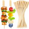 Qixuer Spiedini di Bambù, 200 Pezzi 15cm con Manico - Spiedini in Legno Naturale, Spiedini per Finger Food, Spiedini per Griglia, Spiedini per Shish Kebab