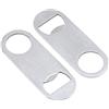 TsunNee 10 apribottiglie a lama da bar, in acciaio inox, piatti, per casa, pub, baristi, regali fai da te per uomini, colore argento, 8,7 x 3,2 cm