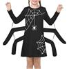 Sunny Fashion Vestito Bambina Ragnatela Incandescenza in Il Buio Manica Lunga Costume di Halloween 6 Anni
