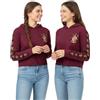 GWCC Felpa con cappuccio da donna e ragazza con stampa di Grifondoro, Bordeaux, XL