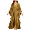 Snyemio Abito Caftano Donna Estivo Lungo Tunica Kaftano Mare Elegante Vestito Copricostume Spiaggia Taglie Forti