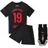 YEESON Maglia da calcio da ragazzo, 2024/2025 Barca Home Lamine Yamal #19, con set corto, taglie giovanili, Rosso e blu., 13-14 Anni