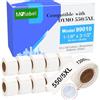Molabel Etichette Molabel standard per indirizzi con chip RFID - 10 rotoli compatibili Dymo 99010 S0722370, 89 x 28 mm, 130 etichette/rotolo, per LabelWriter 550 e altre stampanti Dymo