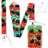 FIDWALL Supporto per badge con cordino gatto personalizzato, cordino con portacarte per donne, uomini, infermiere, insegnanti, studenti nella vita quotidiana e negli scenari ufficiali (Rosso)
