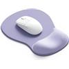 Giecy Tappetino Mouse con Poggiapolsi Gel,Ergonomico Mouse Pad con Base Antiscivolo per Casa e Ufficio(Viola)