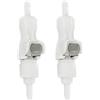 BBTUS 2Pcs 1/8 3/16 1/4 1/8 90 gradi tubo tubo flessibile di plastica del gomito Connettore rapido Raccordi di scollegamento Valvola di spegnimento in attacco rapido (2 maschio + 2 femmina) (1/8)