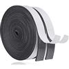YANKUIRUI Guarnizione Finestra Porta Nastro Sigillante Autoadesivo in Gommapiuma, Alta Densità Neoprene Isolamento Nastro Sigillante per Anti Freddo, Rumore e Collisione (20mm x 3mm/10M,) Nero