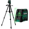 RockSeed Livella Laser a Doppio Modulo con 1,2m Treppiede,Livella a Linea Autolivellante, Raggio Verde Orizzontale e Verticale a 150°, 2 Batterie AA, per la Decorazione Domestica/fai da te/Cantiere