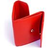 BEDETTI Elegante e Pratico Portafoglio Unisex in Pelle con Portamonete (Rosso)