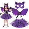 Capgoost Costume Pipistrello Bambina, Costume Halloween Bambino, Vestito Pipistrello Bambina con Ali da Pipistrello e Tutù, Costume Pipistrello per Bambini, Travestimento Pipistrello Cosplay per Ragazze