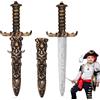 LuyoNova 2 Pezzi Spade di Plastica Spada di Plastica, Halloween Spade,Spada Giocattolo, per Oggetti Scena Costume Pirata, Festa Pirata