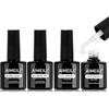AIMEILI Nail Prep e Primer Base e Top coat Unghie per Gel, Dehydrator e Primer Base e Top Coat Semipermanente Unghie Kit 4 x 10ml