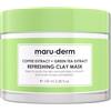 maru.derm Maschera di argilla rinfrescante - Estratti di caffè e tè verde - 100 ml