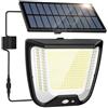 spqment Faretto Led da Esterno Solare con Sensore di Movimento 288 LED Luce Solari Led Esterna con Pannello IP65 Impermeabile Faretti Solar Lampada per Giardino Hof