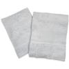 Panini Tessuti, Confezione di 2 Asciugamani da bagno (viso e bidet) con tela aida per ricamo in spugna 100% Cotone, super assorbente per un'asciugatura rapida.