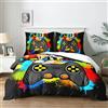 Yzehomijia Set copripiumini e federe Gamer 200×200 cm, Gamepad Copripiumino, Ragazzi Biancheria da Letto, 1 Gamepad Copripiumino e 2 Federe 65 x 65 cm.(G4×200)