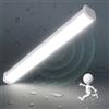 LEZOE Lampada LED antiumidità con sensore di movimento IP66 impermeabile 120CM, 30W 4200Lumen (140Lm/W) Lampada da soffitto a LED, luce da vasca per bagno, magazzino, cantina, garage, officina 4000K
