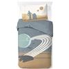 Jay Franco Set copripiumino singolo Star Wars Millennium Falcon Death Star in 100% cotone - Include federa da 50 x 70 cm