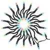 BTF-LIGHTING 50pcs WS2811 Indirizzabile individualmente RGB LED Pixels String 12mm Round Diffuso Digitale Colore Cambiando Luce per Natale Matrimonio Vacanza Festa Decorazione DC 5V IP68 Impermeabile