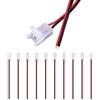 JAUHOFOGEI Connettore Adattatore Striscia LED 2 Pin con Cavo Lungo 15cm (20AWG) per Luci di Striscia LED 2835 12V 24V da 10mm di Larghezza, Max Amp 5A, 10 Pezzi