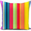 HUASHUZI federe cuscini divano 40 x 40 cm colorati arcobaleno striscia regalo donna gadget copricuscini divano cuscino decorativi soggiorno camera da letto accessori