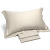Caleffi - Completo Letto Matrimoniale in Raso Composto da Lenzuola Matrimoniali Cotone 100% 240x285 + 1 Lenzuolo con Angoli Matrimoniale Coprimaterasso Sotto 180x200 + 2 Federe Cuscino Letto 50x80