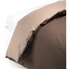Caleffi 9006, Cotone Tinta Unita Sacco Completo Copripiumino per Matrimoniale Letto, Moka
