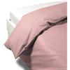 Caleffi 1003593 Percalle Sacco Completo Copripiumino per Matrimoniale Letto, Rosa