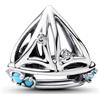 Pandora Moments 793905C01 - Ciondolo a forma di barca a vela, in argento Sterling con zirconi, compatibile, 7,5x10,8x12,2 mm, Argento sterling, Zirconia cubica