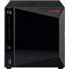 Asustor nas tower 4 bay + 4xm.2 nvme , intel celeron n5105 quad-core, 4gb ram (max 16gb), 2x2.5 gbe, 3xusb 3.2 gen-2 .. as5404t