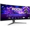 AOC Agon PRO AG346UCDAM - Monitor gaming curvo OLED WQHD da 34 pollici, 175 Hz, 0,03 ms, FreeSync Premium Pro, comp. G-Sync, HDR400 3440x1440, 2x HDMI, DisplayPort, Hub USB nero, QD-OLED