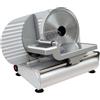 RGV Affettatrice Ausonia SILVER - Affettatrice Elettrica Professionale 150W in Acciaio e Alluminio Fuso, Lama Ø220mm, Spessore Regolabile 0-14mm, Sistema Antivibrazione e Lama Smontabile
