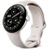 Google Pixel Watch 4 (41 mm) - Smartwatch Android con tracker per fitness e benessere, e assistente virtuale Gemini - Cassa in alluminio argento lucido - Cinturino sportivo grigio creta - Wi-Fi