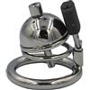 Mister B Steel Mini Chastity Cage with Plug