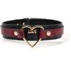 SuperLove Premium Heart Choker Black-Red