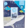 Bedlam Sea Life-Glow in The Dark - Set copripiumino singolo, multicolore