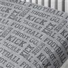 Bedlam lenzuolo con angoli, 52% poliestere, 48% cotone, grigio, singolo