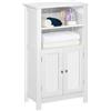 Shally Dogan Mobile da Bagno Autoportante, Armadietto con 2 Ante e 2 Ripiani Esterni, Armadio da Terra Multiuso, Mobiletto Multiuso per Soggiorno, Cucina, Ufficio, 50 x 30 x 92.5 cm