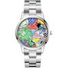 Daniel Wellington DW00100734 Orologio Unisex - Iconic Link, Argento, Multicolore, 20 mm, Steven Harrington, multicolore, Moderno
